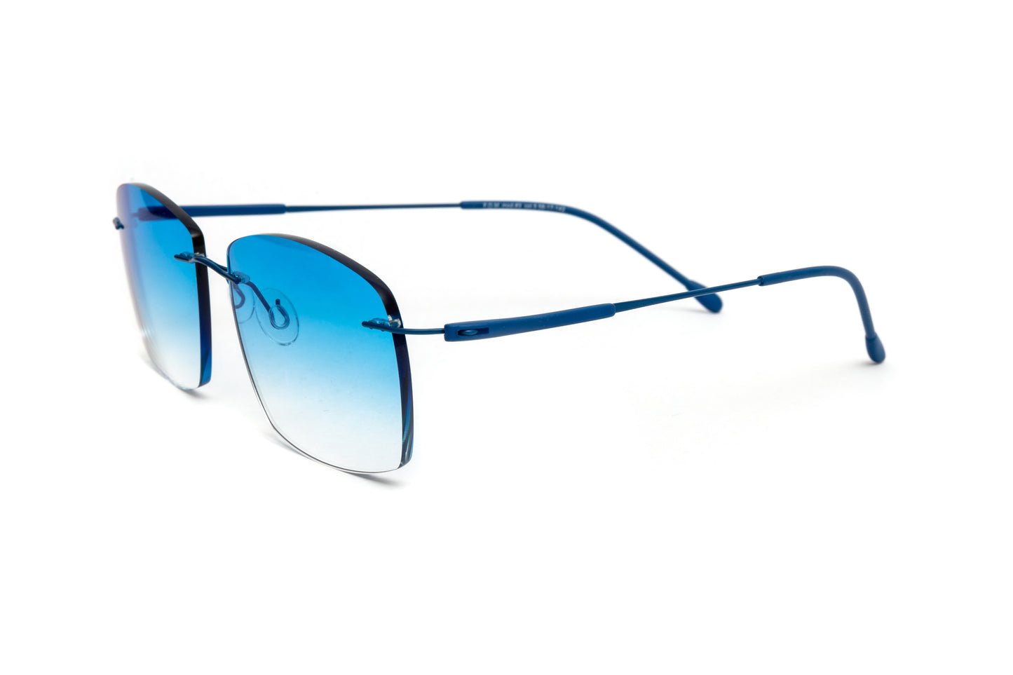 Kent Mod 3 Rimless Blue Titanium / Gradient Blue Anti Glare Sunglasses