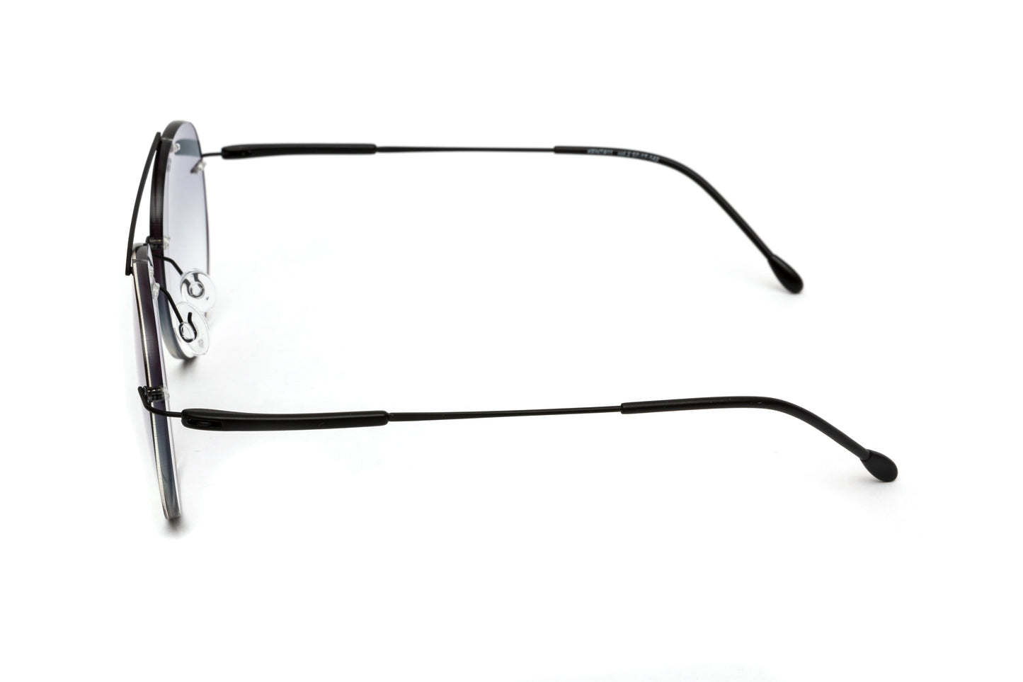 Kent Mod 11 Rimless Black Titanium / Gradient Grey Anti Glare Sunglasses