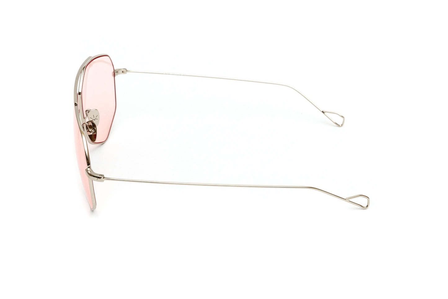 NL26073 Silver Titanium Frame/ Pink Aviator Sunglasses