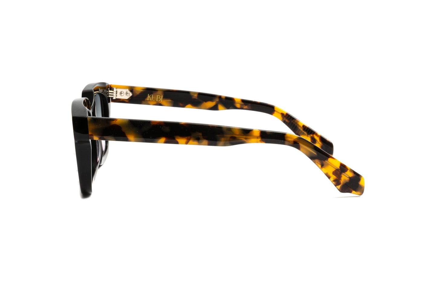 Kubi THE MOMENT Black + Havana Acetate / Gradient Grey Anti Glare Sunglasses