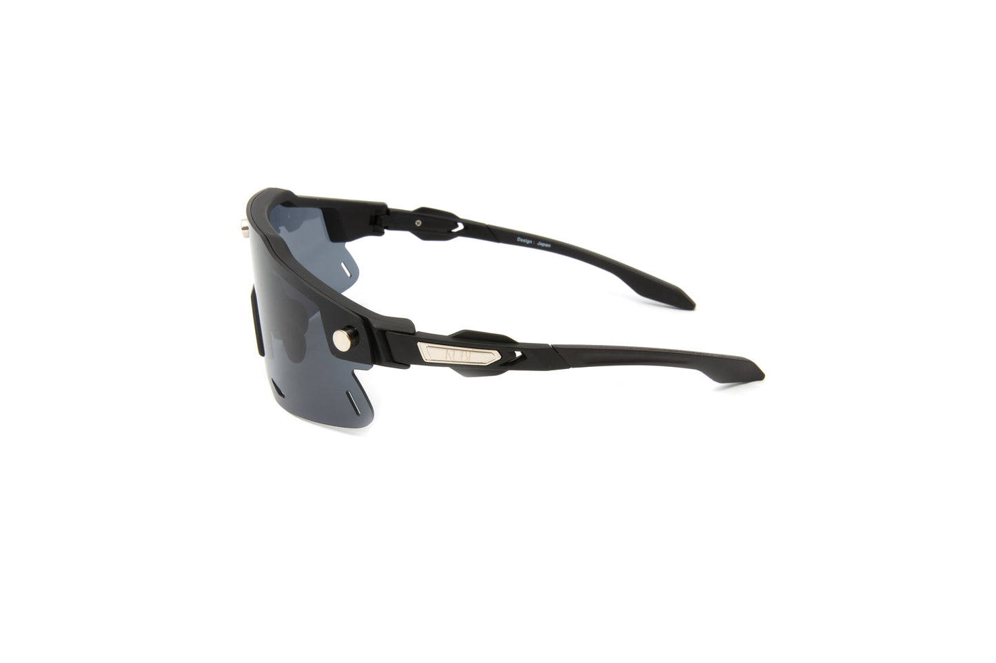 Kubi Sport 3 piece interchangeable shield sunglasses with polarized lenses, grey lenses and yellow lenses