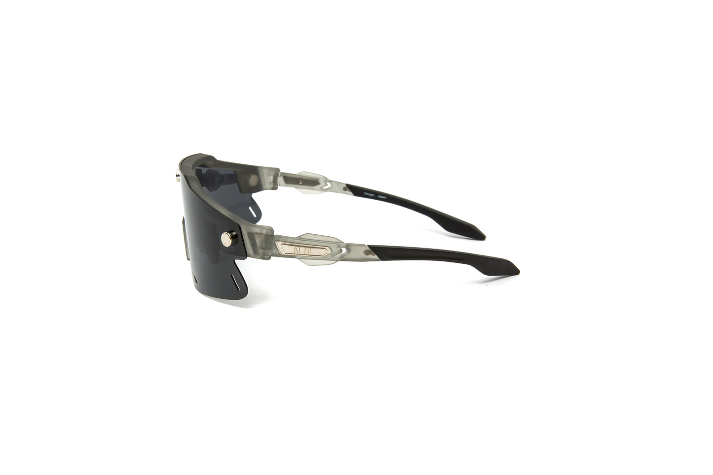 Kubi Sport 3-piece shield sunglasses with mirrored lenses, yellow tinted lenses and grey lenses