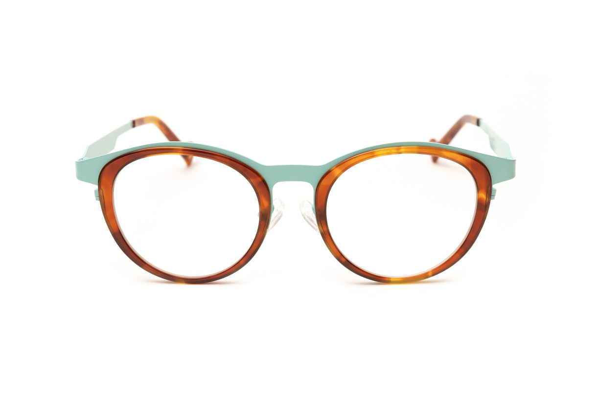 THE SAINT Tortoise/ Aqua Blue Optical Glasses