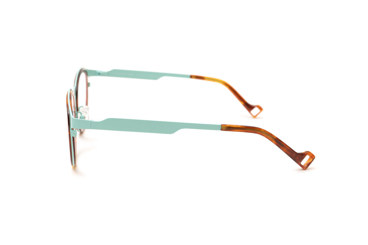 THE SAINT Tortoise/ Aqua Blue Optical Glasses