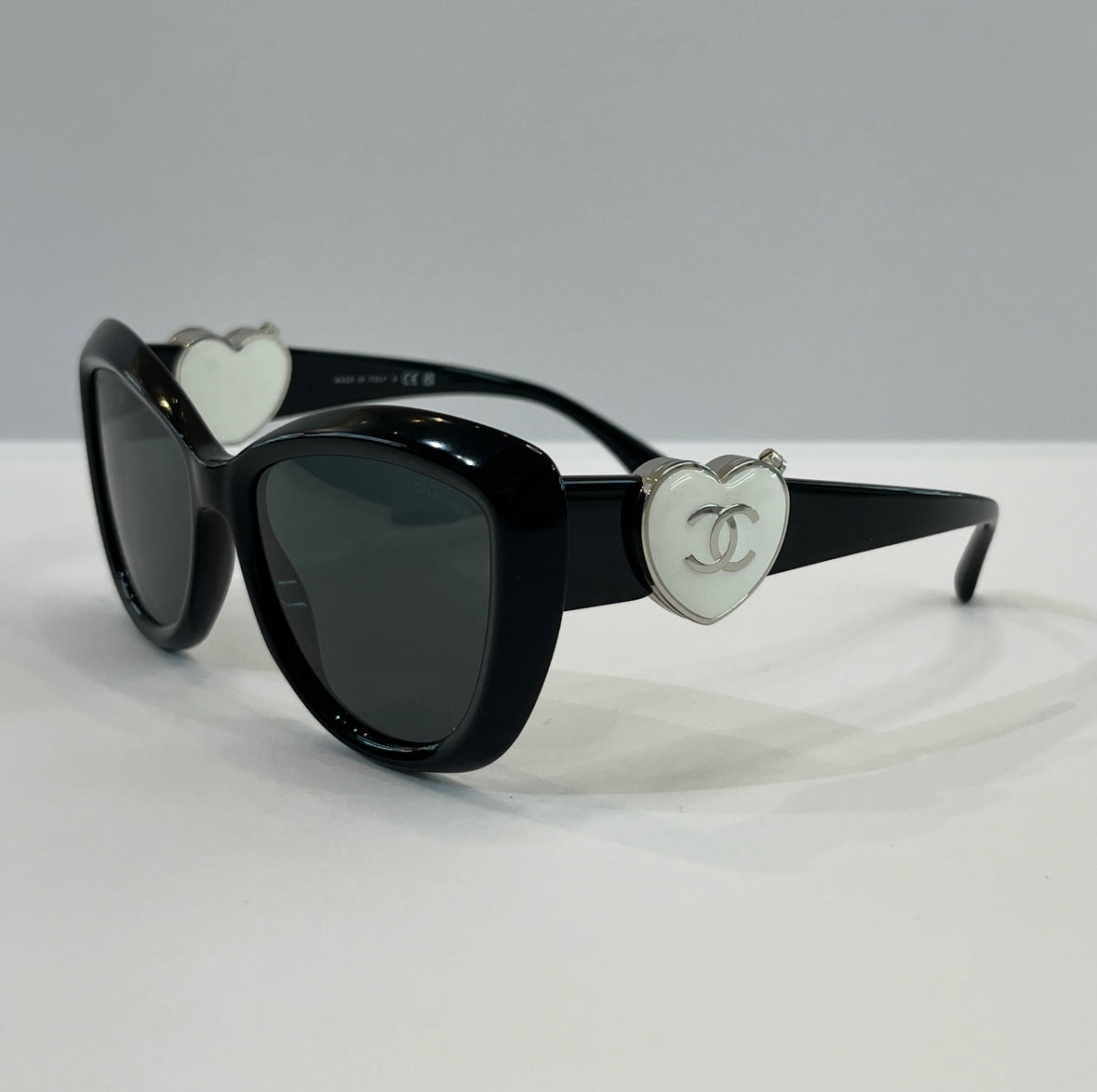 CHANEL 5517 Black & Silver Sunglasses