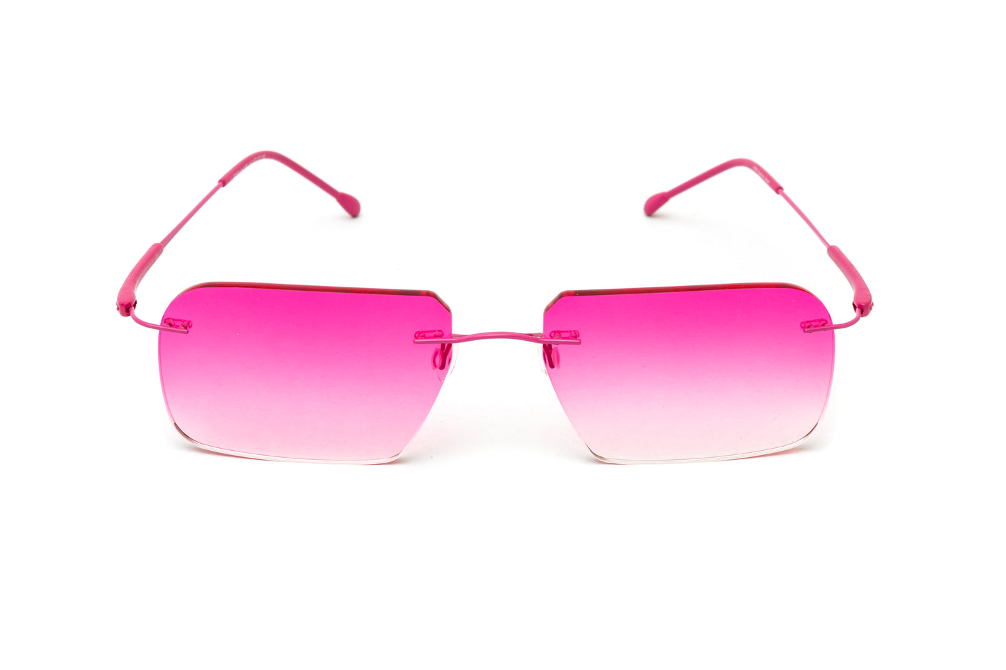 Kent Mod 4 Rimless Pink Titanium / Gradient Pink Anti Glare Sunglasses