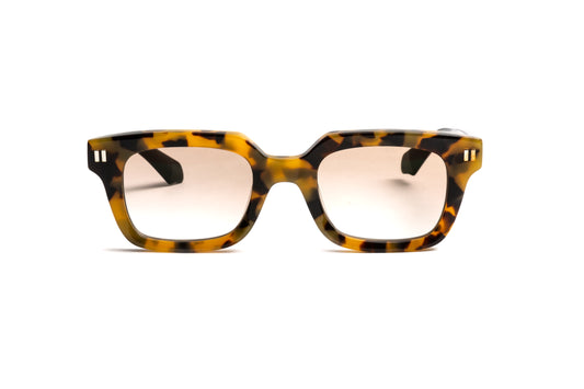 Kubi THE MOMENT Havana Acetate Frame + Black Acetate Temples / Gradient Brown Anti Glare Sunglasses