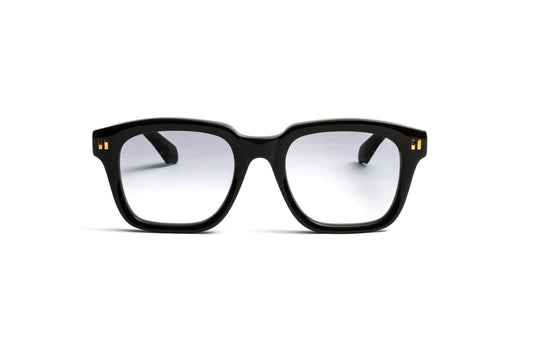 Kubi THE PRODUCER Black + Dark Havana Acetate / Gradient Grey Anti Glare Sunglasses