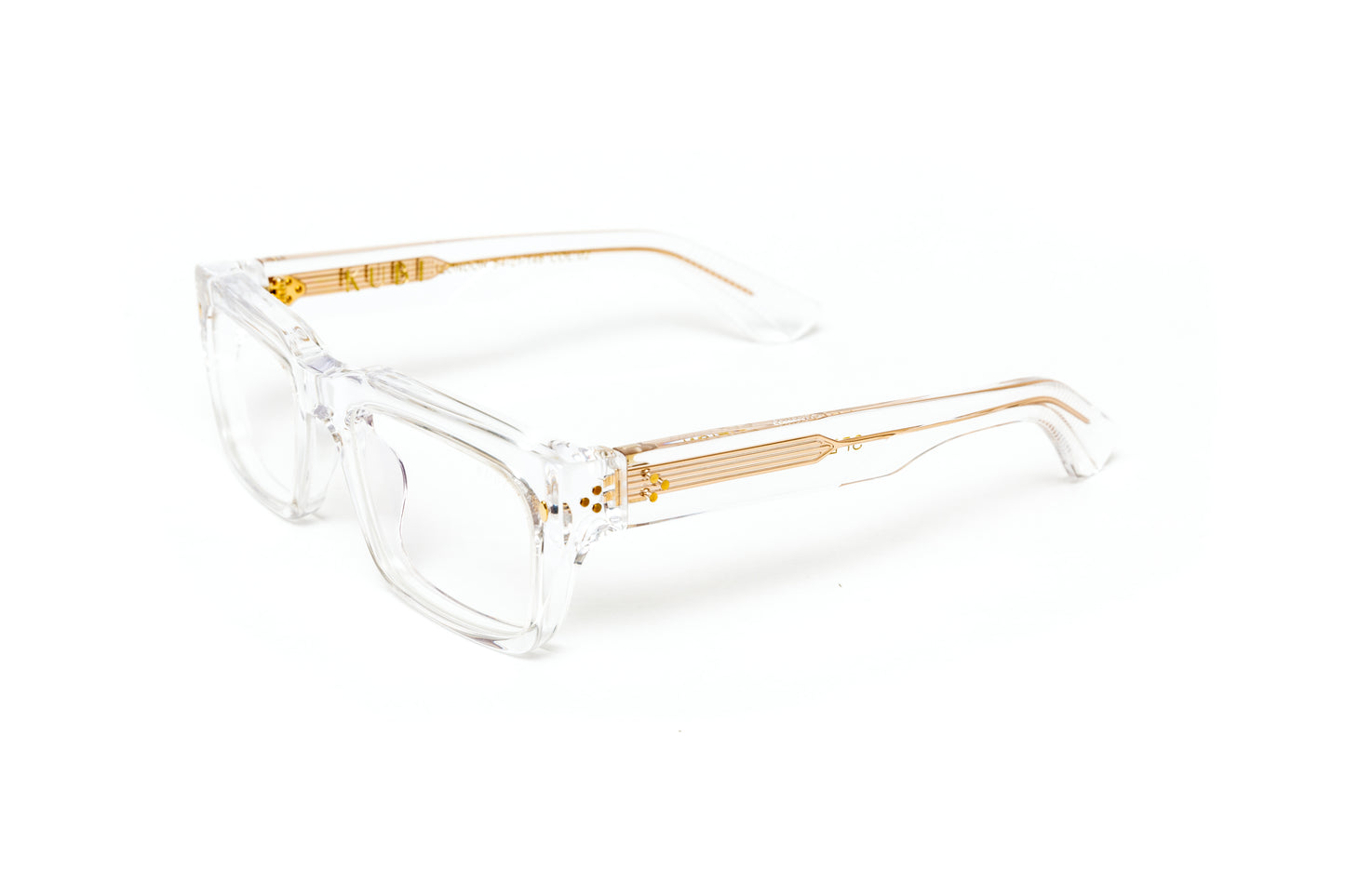 Kubi LONDON Clear / 18KT Gold Eyeglasses