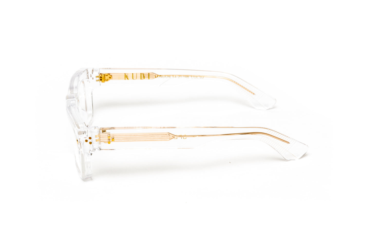 Kubi LONDON Clear / 18KT Gold Eyeglasses