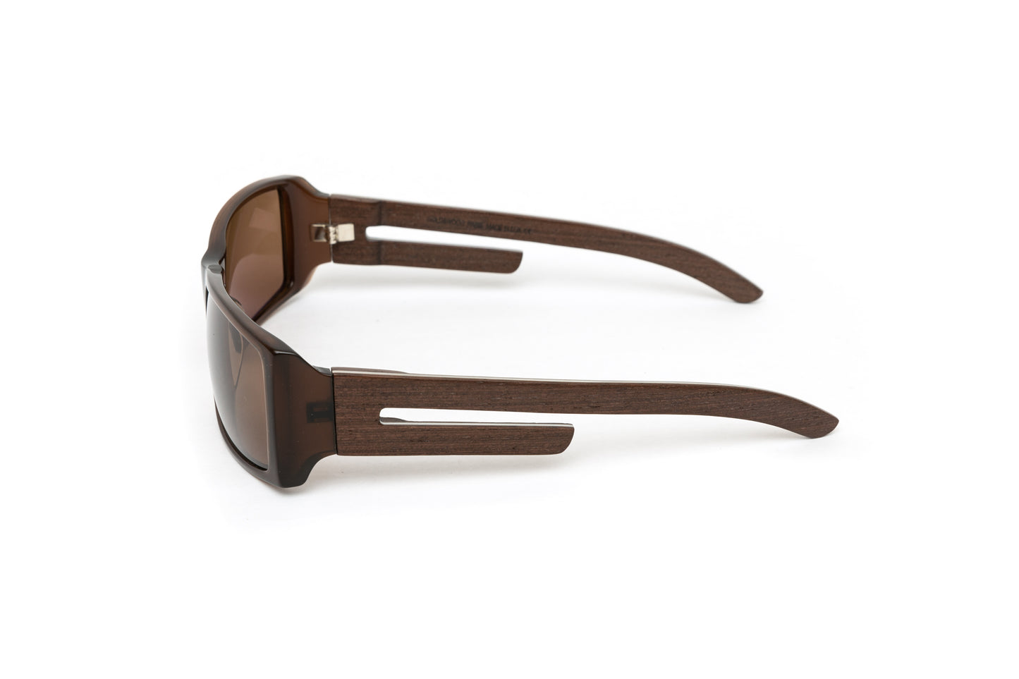 Meteor // Unisex Brown Acetate & Wood Polarized Sunglasses