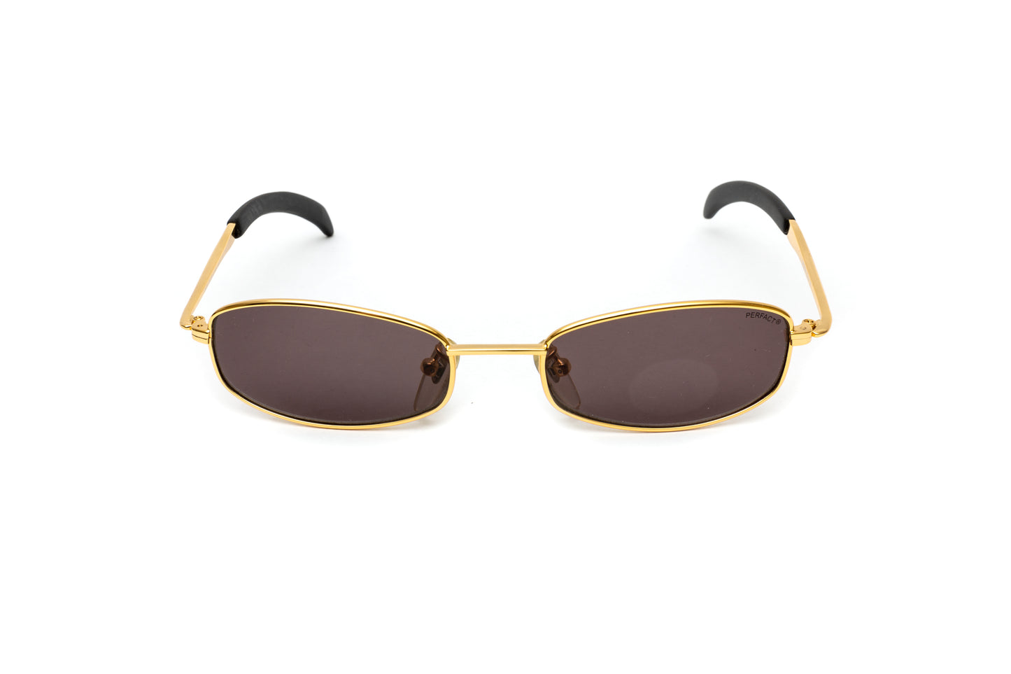 Vintage Perfact Gold Rectangular Unisex Sunglasses