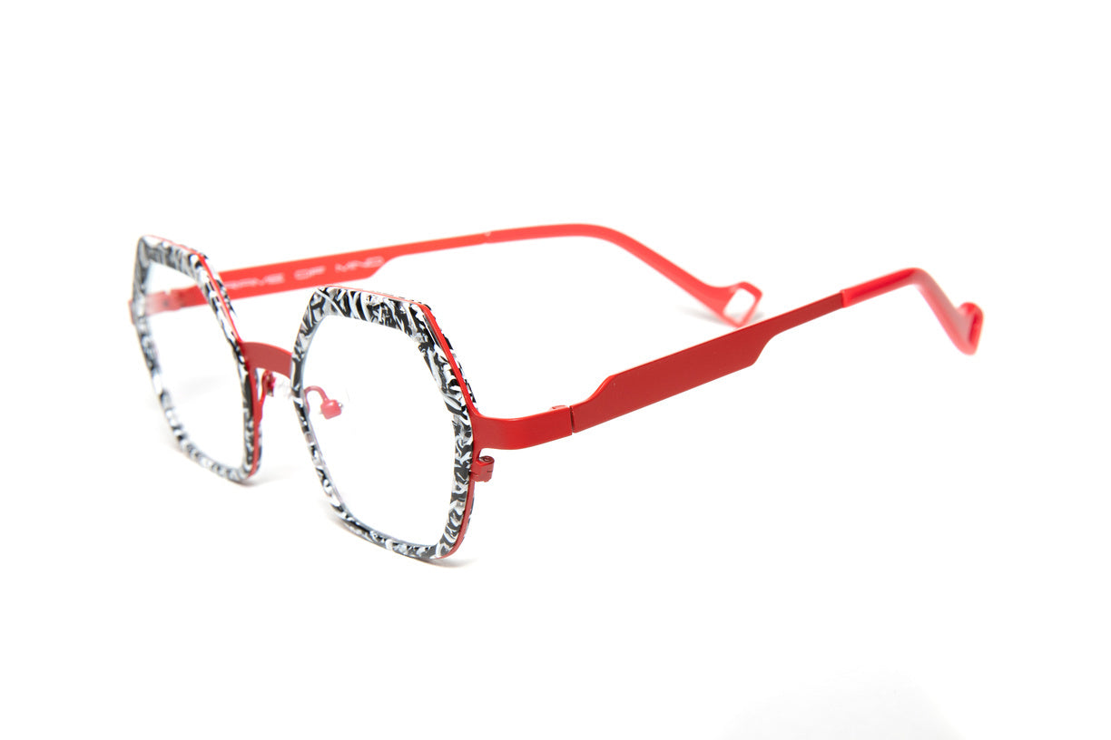 Collins_Black_White_Red_Zebra_Hexagon_Reading_Glasses_FOM_Frame_of_Mind_Eyewear_2