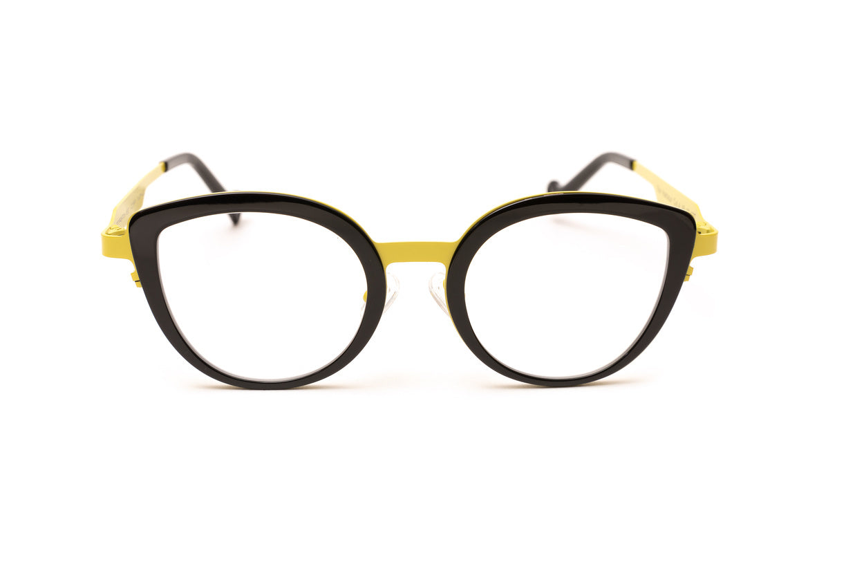 THE HARBOUR Black/ Yellow Reading Glasses