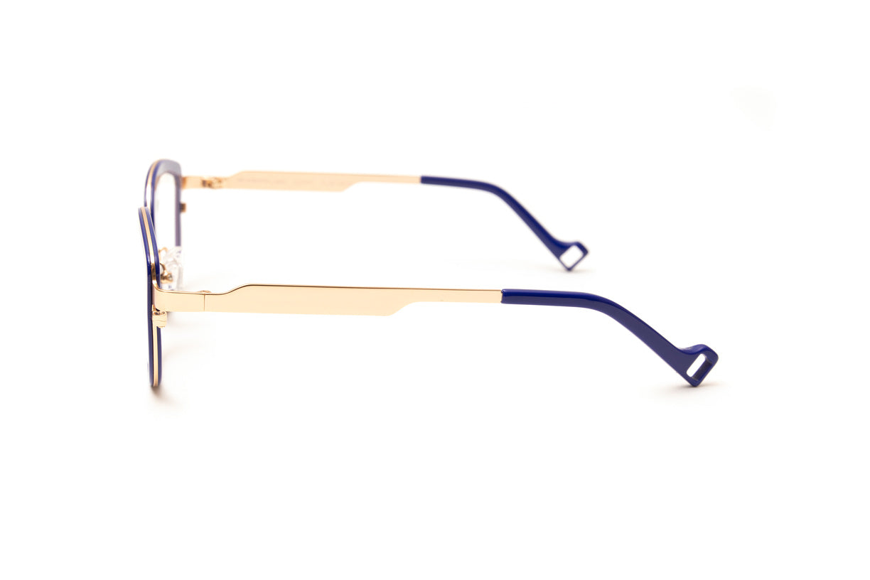 THE HARBOUR Blue/ Rose Gold Reading Glasses