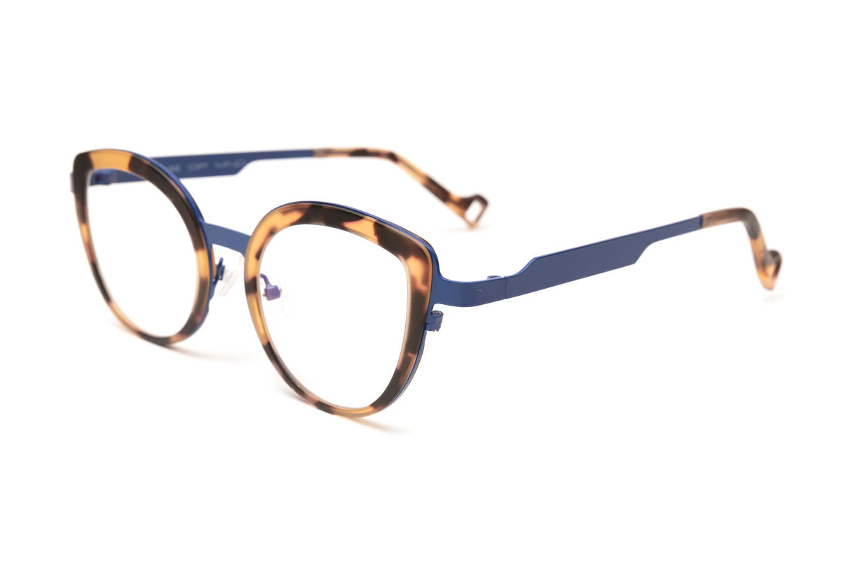 THE HARBOUR Matte Tortoise/ Navy Blue Reading Glasses