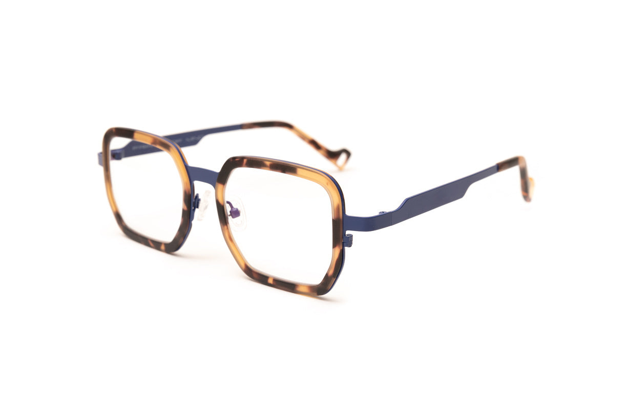THE LENOX Matte Tortoise/ Matte Blue Reading Glasses