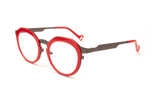 THE RESORT Red/ Gunmetal Optical Glasses
