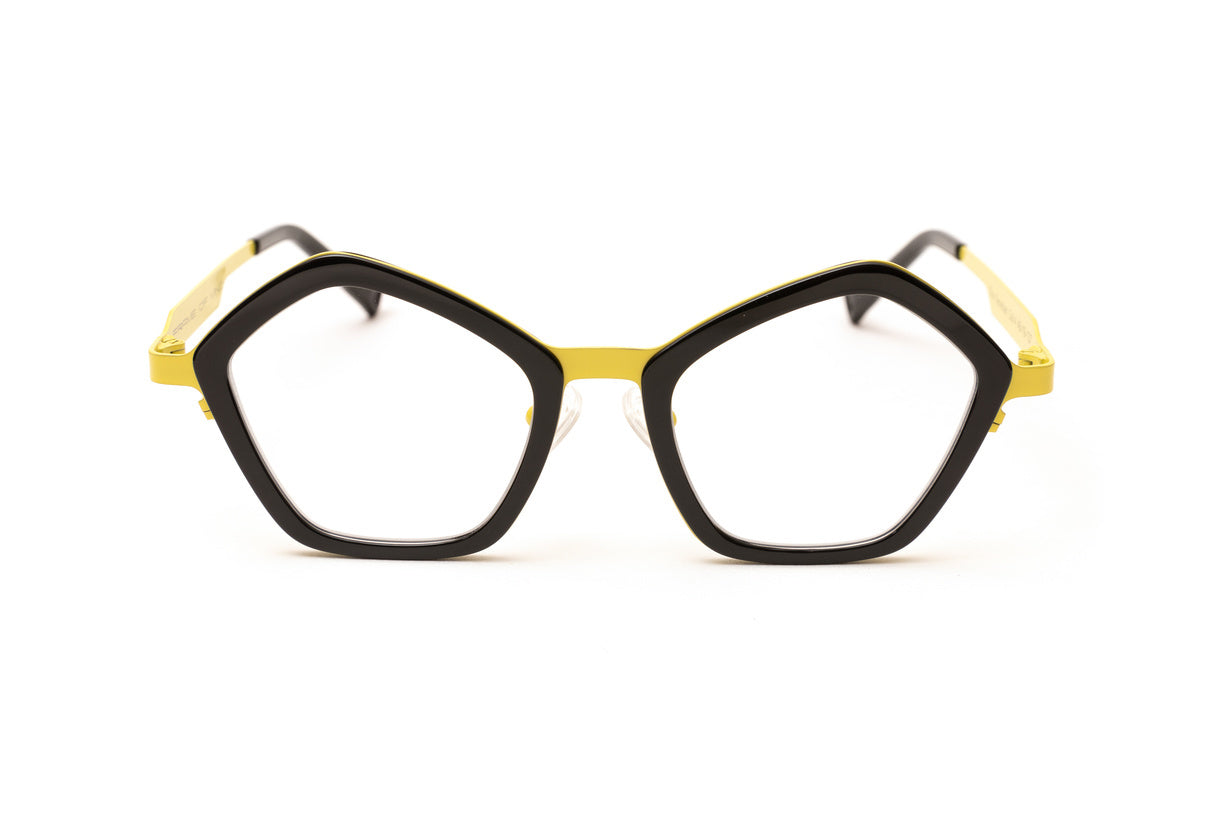 THE VENETIAN Black/ Yellow Reading Glasses