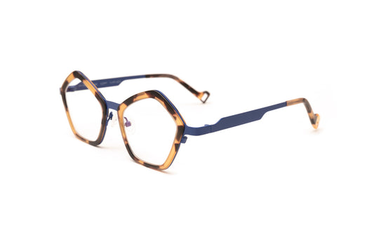 THE VENETIAN Matte Tortoise/ Navy Blue Optical Glasses